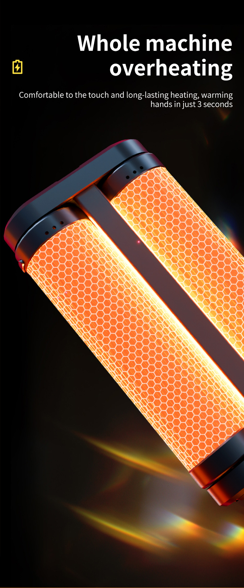 外贸工厂直供磁吸暖手宝二合一USB分体式暖脚宝恒温便携式充电款详情5