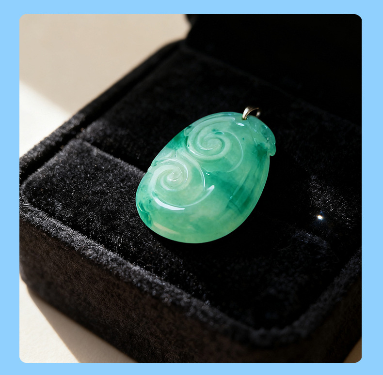 African Jade Ruyi pendant, jade pendant material, handcrafted diy necklace, jewelry accessory wholesale pic 8