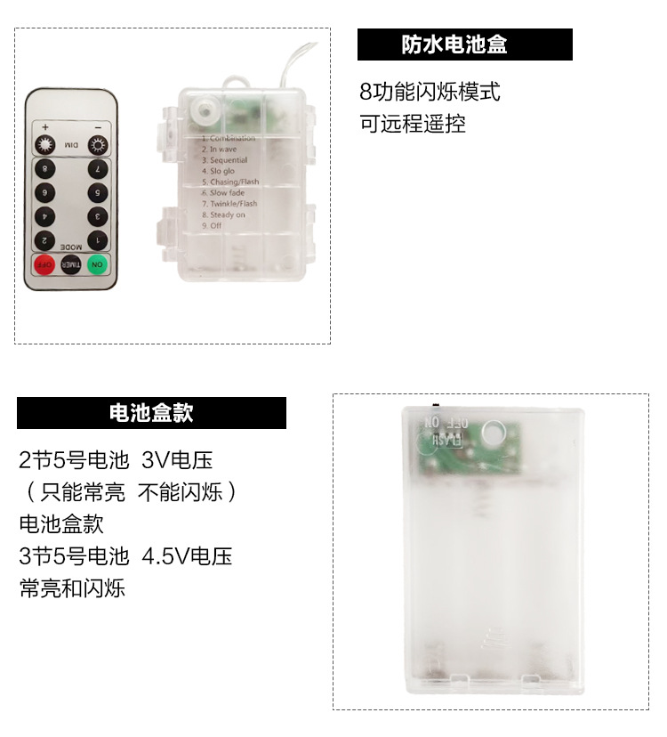 led太阳能灯串星星灯户外露营氛围灯圣诞节装饰灯小彩灯闪灯串灯详情12