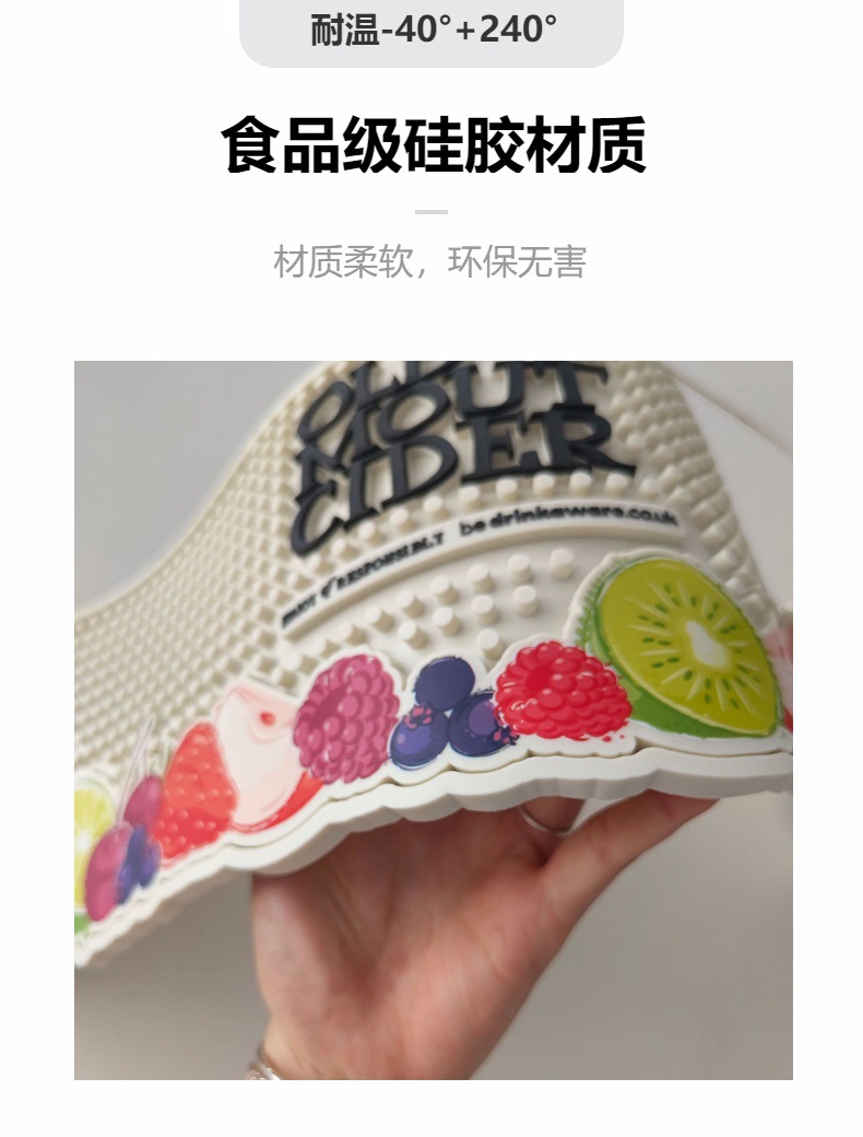 工厂批发定制硅胶酒吧垫食品级隔热餐垫环保大尺寸防滑吧台垫详情3