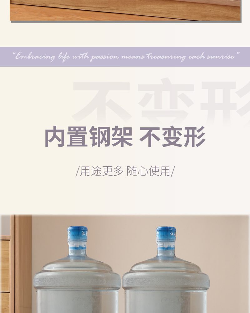 楼兰钢架收纳盒可折叠衣物收纳筐带手提无盖家用衣柜整理收纳箱详情5