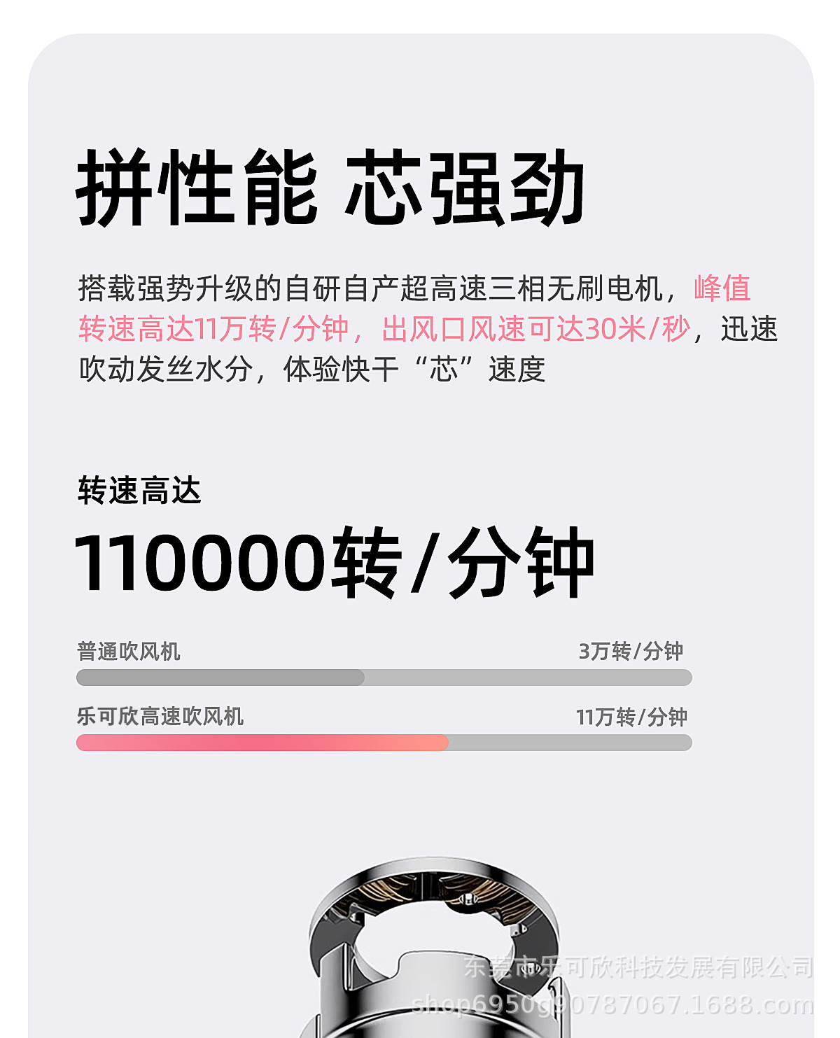 华强北某森跨境专用款无叶高速电吹风筒护发大功率吹风机发廊家用详情16