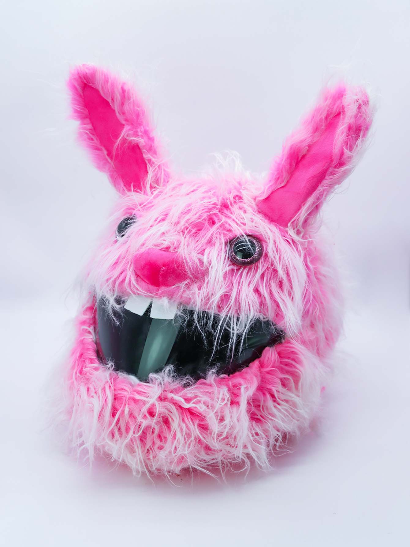 Cross-border personalized long-haired helmet covers, plush motorcycle protection covers, scratch-resistant and cute style riding cap covers are selling well across borders pic 7