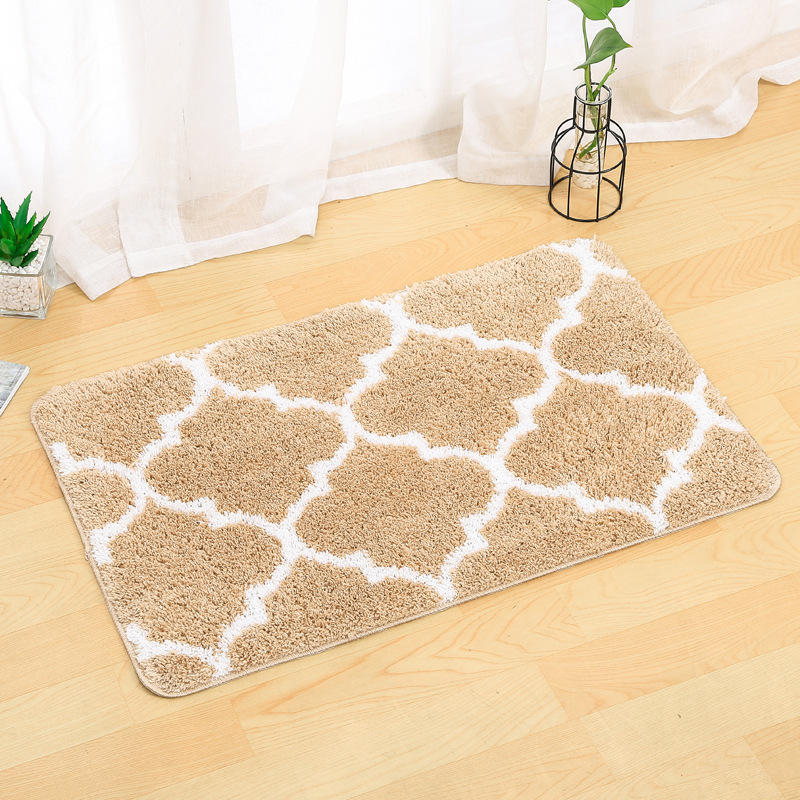 Factory direct sales, wholesale for foreign trade, super-fine fiber bathroom, bedroom and living room floor MATS, water-absorbing, anti-slip, simple fabric, comfortable and skin-friendly pic 4