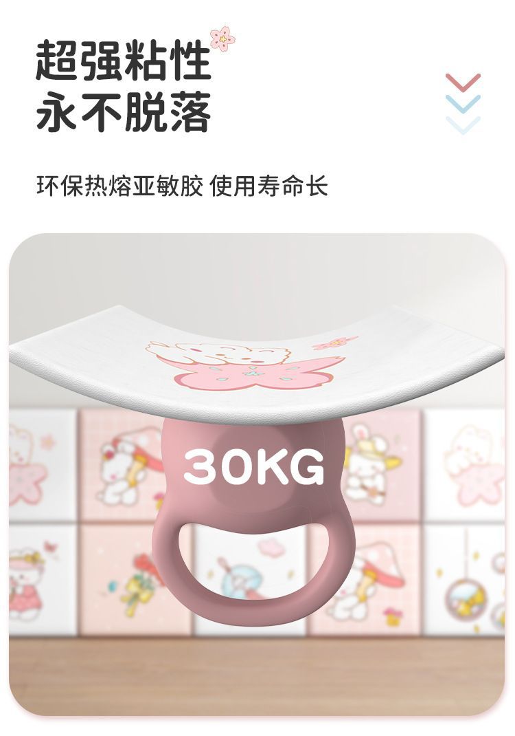 婴儿防撞墙贴儿童卡通软包宝宝防撞磕碰墙垫榻榻米防撞条儿童房墙详情14