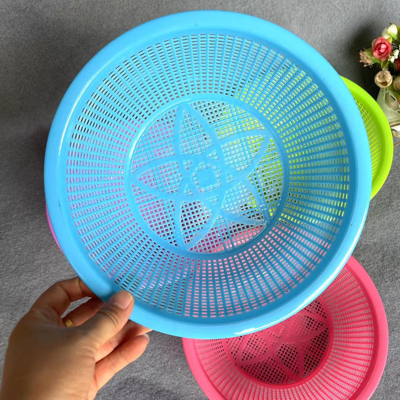 【 Zone 3-9 】 Five-star rice basket 400 yuan per piece, kitchen plastic rice washing and sieving, fruit basket, vegetable basket, fruit basket, washing fruit basket, washing vegetable basin, fruit basin, vegetable basket, washing rice basket pic 3