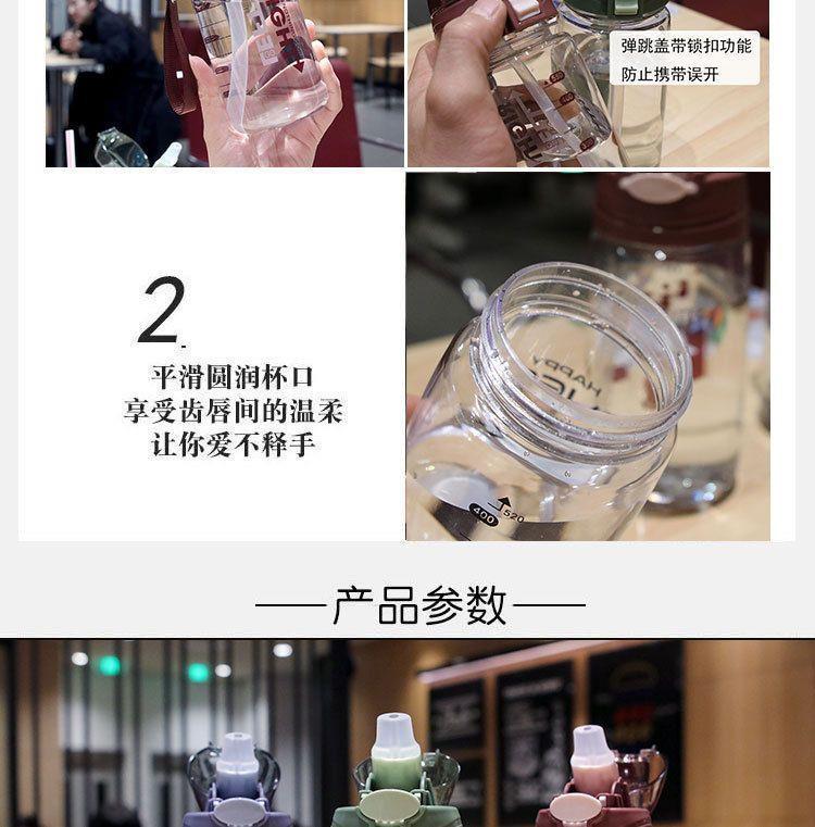 儿童鸭嘴杯吸管杯孕妇杯男女学生韩版简约创意塑料杯茶杯喝水杯详情3