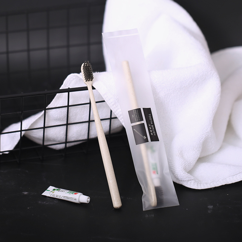 Wholesale of disposable toothbrushes for hotels, straw soft-bristled toothbrushes, toothpaste sets, supplies for homestays and hotels, disposable combs pic 19
