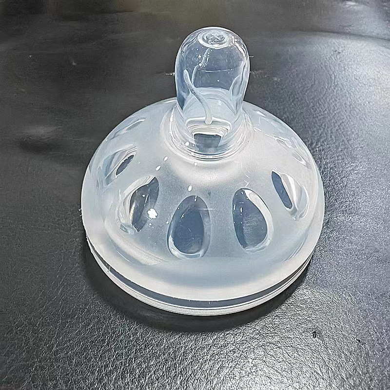 6.0口径奶嘴 宽口径仿母乳奶嘴防呛防胀气食品级硅胶奶嘴 6CM批发详情10