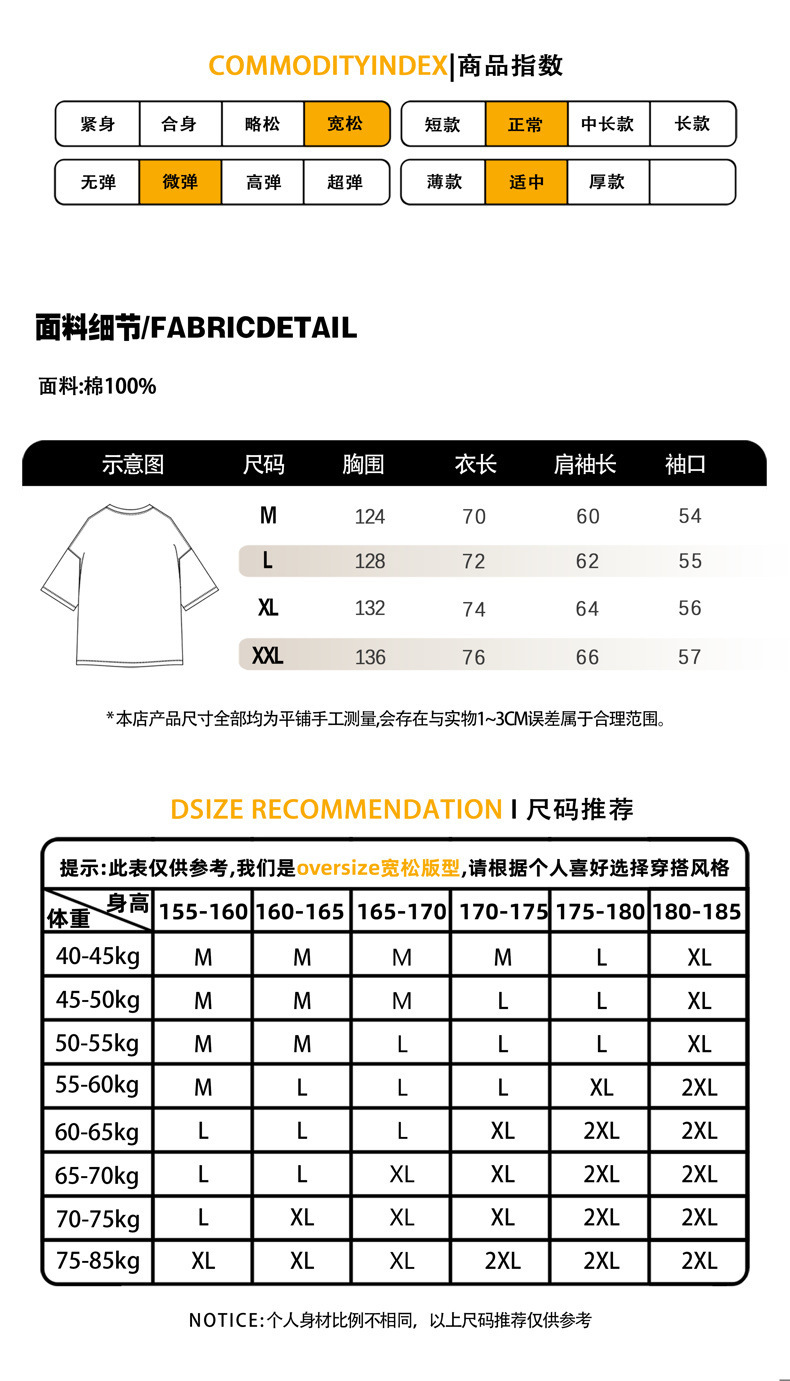 Heavy cotton short-sleeved T-shirt for men, Spring/Summer 2025, American letter print zipper design, loose and versatile base layer pic 3