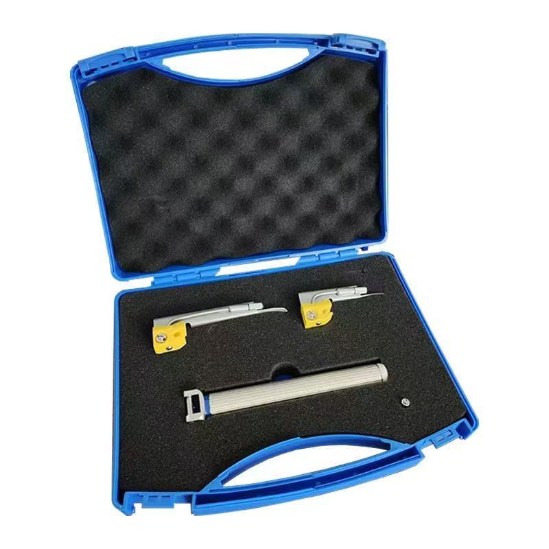 Cross-border exclusive supply Yongle laryngoscope LED light ultra-white bright anesthetic laryngoscope stainless steel adult laryngoscope set pic 6