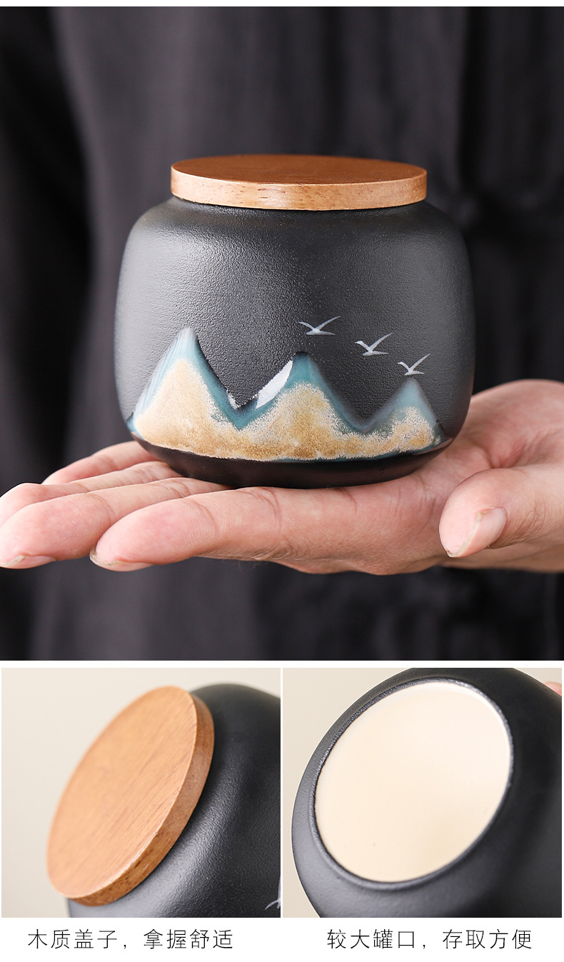 New Chinese-style coarse earthenware office cup, kung Fu tea brewing set, high-end and upscale tea set gift box, business souvenir pic 11