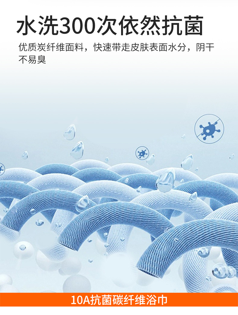 碳纤维浴巾a类家用毛巾吸水速干柔软不掉毛成人洗澡裹巾毛巾批发详情17