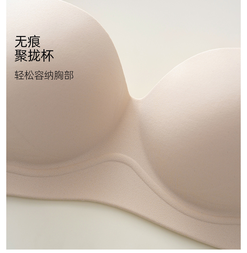 Lingerie for women, gather small breasts to make them look larger, no steel rings to tuck in the breasts, prevent sagging, lift and support, no trace bra cover set pic 6