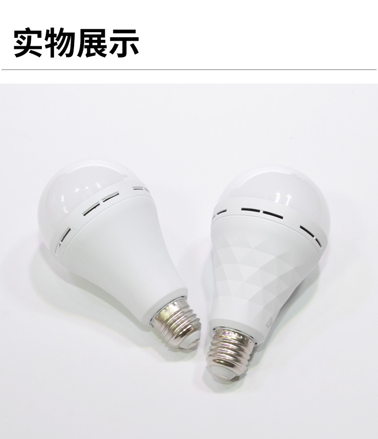 LED应急灯泡E27螺口遇水亮球泡灯商超家用室内停电应急灯跨境热销详情28