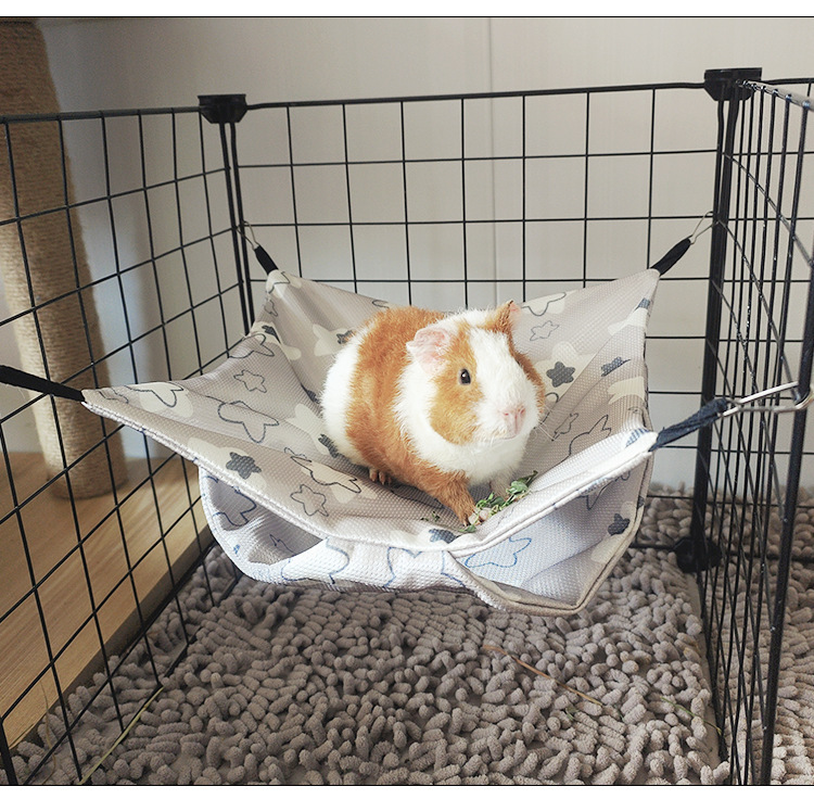 Cross-border pets: ferrets, guinea pigs, summer pets, hanging sleeping bags, hamsters, sugar gliders, squirrels, double-layer ice silk hammocks pic 7