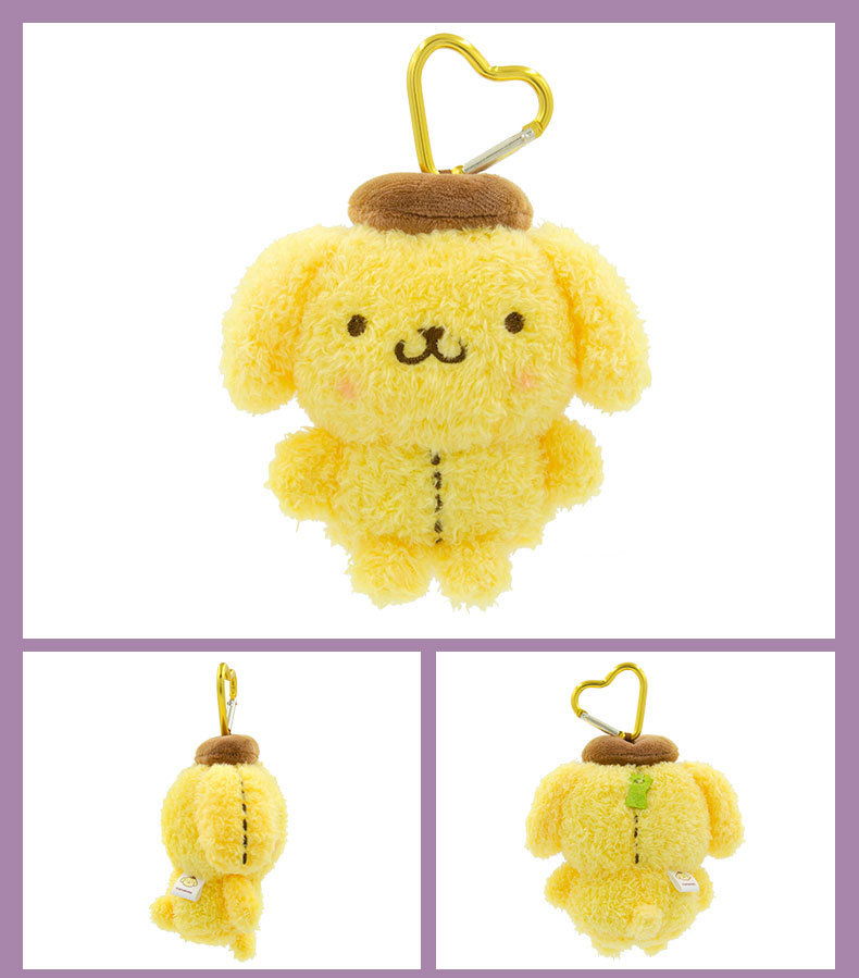 Genuine Sanrio Kuromi plush toy, Melody doll, Cinnamon Dog doll, keychain, pendant, bag pic 13