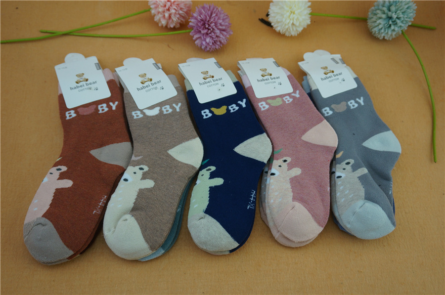 哈呗熊娃新品冬季宝宝毛巾袜毛圈袜儿童保暖婴儿学生袜子详情6