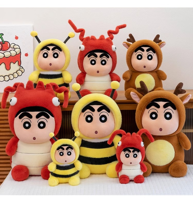 Authentic Crayon Shin-chan plush toy, maid Shin-chan doll, funny lullaby doll, pillow doll, birthday gift pic 16