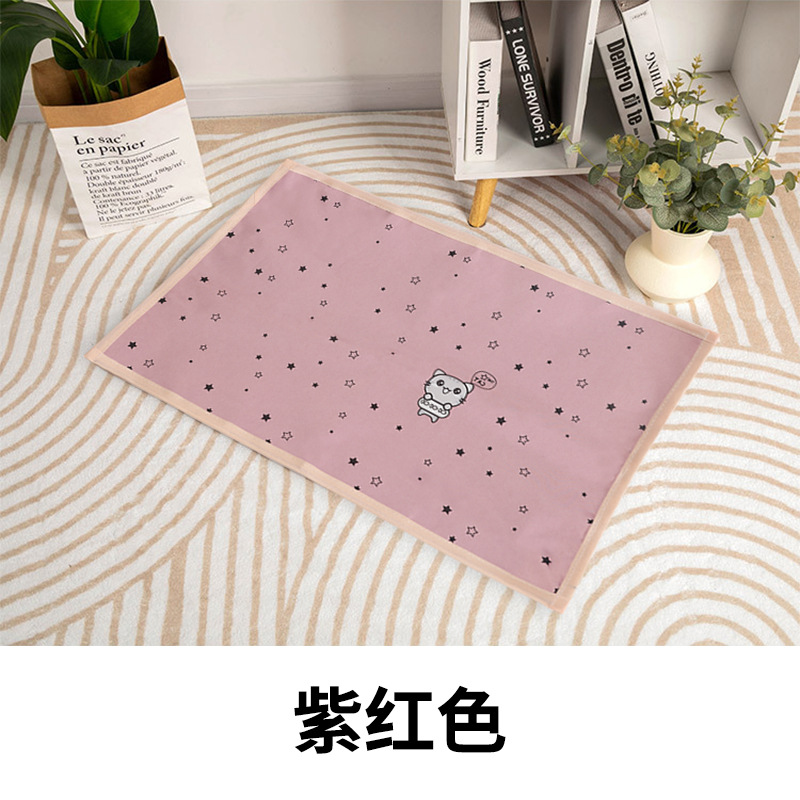 The new ice silk cooling dog mat is cool, breathable and waterproof on both sides. It is suitable for cat beds, dog beds, cool MATS, pet beds and cages pic 7