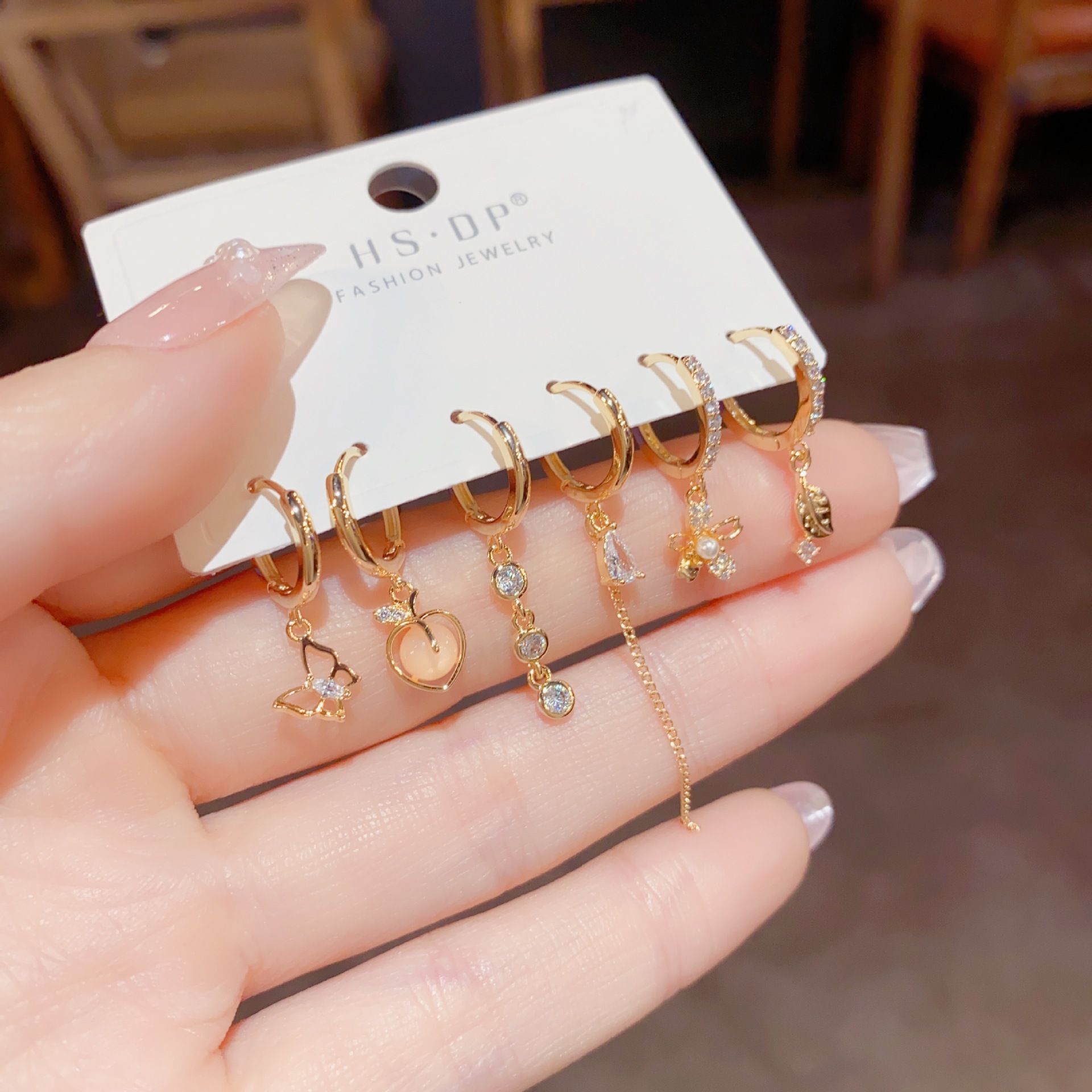 韩式ins森系时尚圈圈耳扣组合套装耳环百搭气质个性潮流网红耳饰详情18