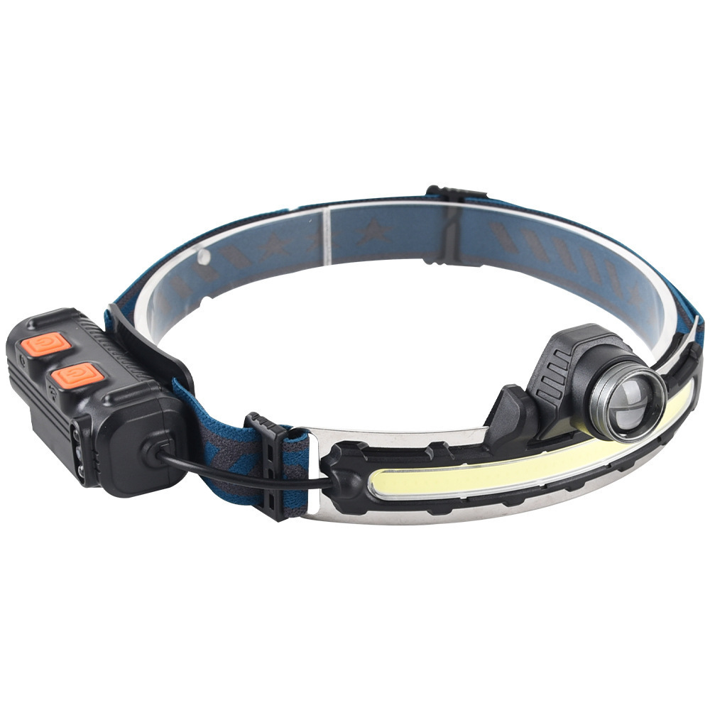 Cross-border 2025 New led sensor headlamp, outdoor strong light flashlight, outdoor fishing lighting lamp, cob rechargeable miner's lamp pic 30