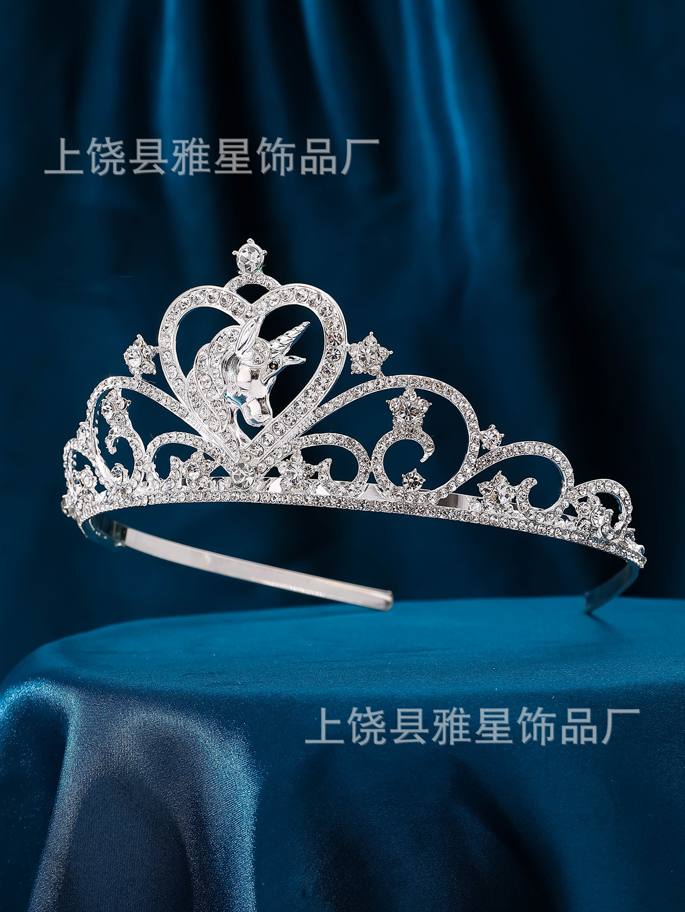 Nuevo estilo popular strass chapado en oro princesa aros corona princesa elsa colección accesorios de pelo coronas niñas vestidos accesorios pic 6