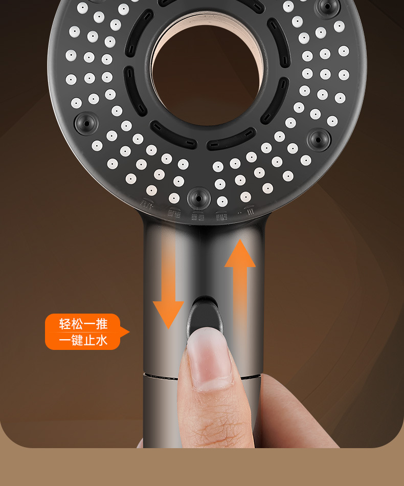 涡轮增压花洒喷头超强淋雨花晒头套装超级加压浴室沐浴过滤莲蓬头详情15