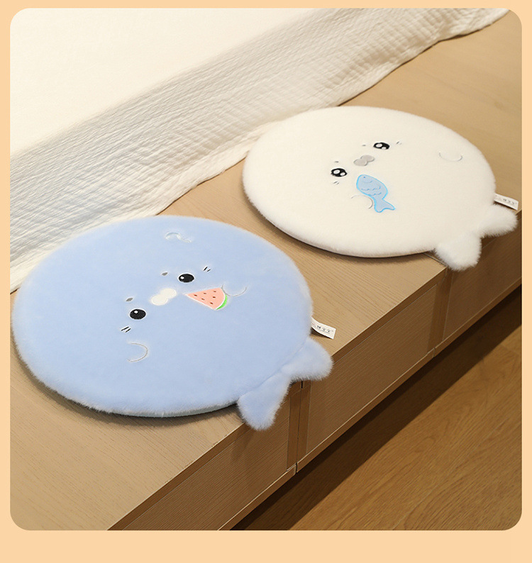 Original Chan Baby Seal memory foam seat cushion, cartoon plush cushion, office sitting chair cushion, farting cushion pic 10