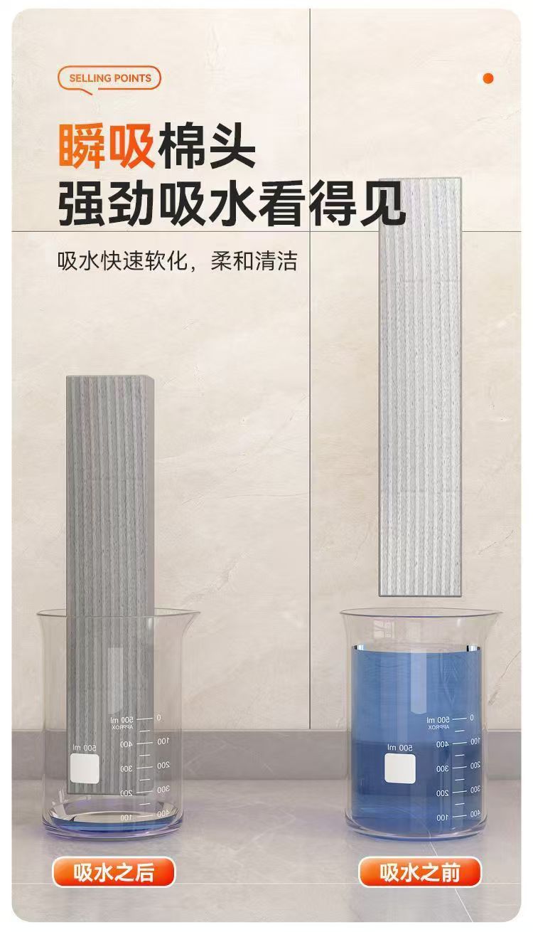 Hand-washable indoor dual-purpose small rubber cotton mop, household desktop dry and wet spray mini handheld mop pic 5