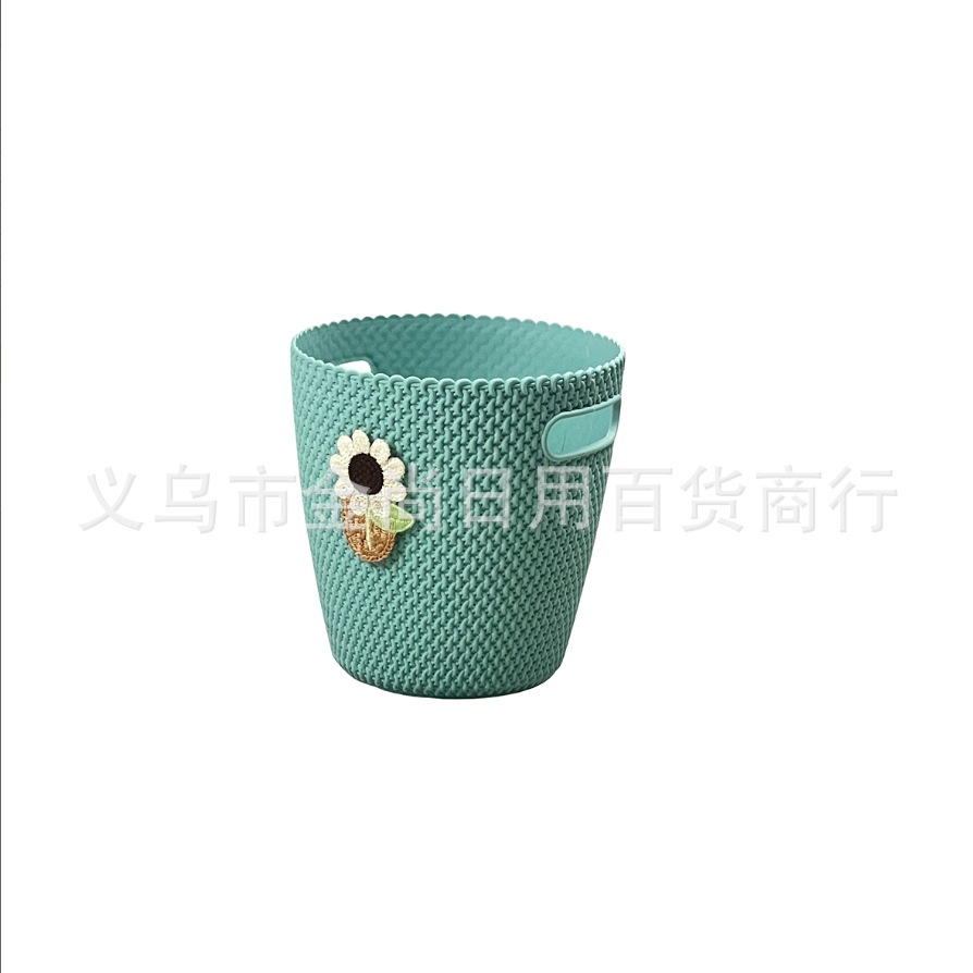 Circular woven storage baskets, basket storage baskets, multi-purpose baskets, small-sized woven baskets wholesale pic 1