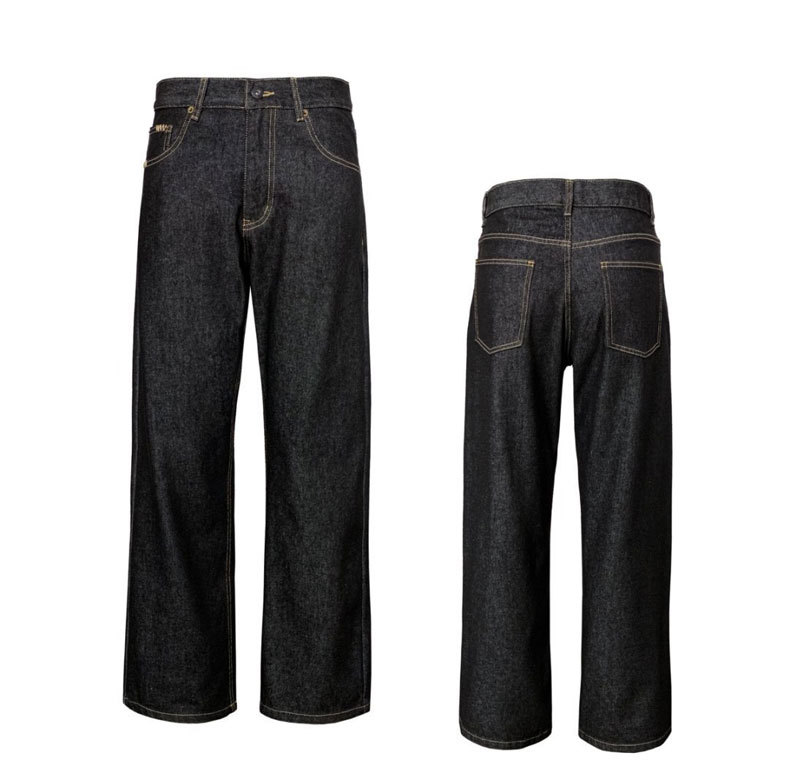 AUTICUP American retro hand-stitched, non-fading, natural cow jeans, slimming, loose 13.5-ounce straight-leg pants pic 8