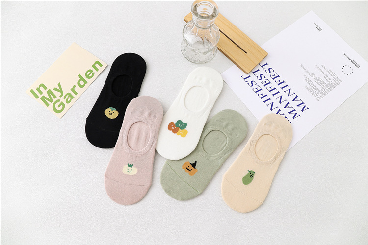 船袜女夏季薄款清新水果隐形防滑棉袜子女短袜浅口可爱日系ins潮详情22