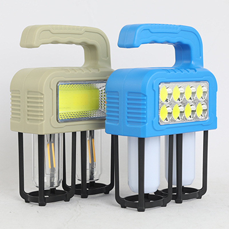Portable camping lamp, solar-powered LED camping lamp, outdoor multi-functional tent lamp, power bank, portable lamp pic 5