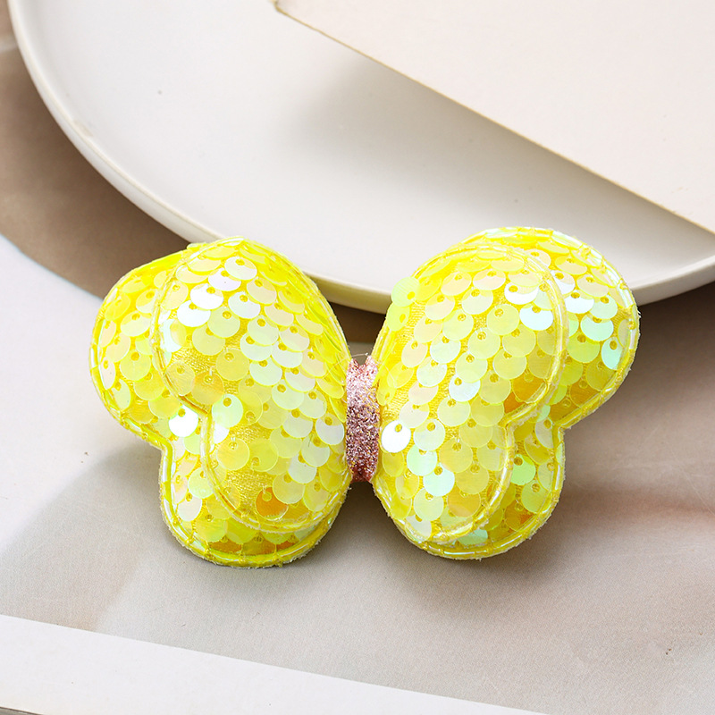 2025新款亮片蝴蝶发绳儿童发圈蝴蝶结扎高马尾头绳女孩橡皮筋头饰详情8