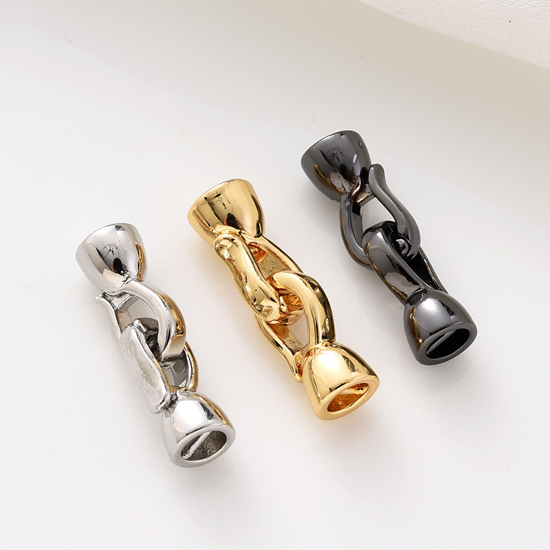 珍珠项链扣头镶锆喇叭扣万能扣收尾扣手链扣毛衣链diy珠宝配件详情21