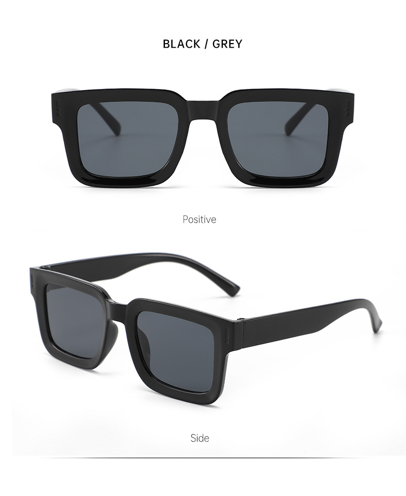 Small-framed concave-convex sunglasses, square for taking photos, UV protection, Korean-style sunglasses, trendy, natural and versatile, sunshade sunglasses pic 13