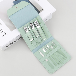 7-piece nail clipper set in leather box, beauty and nail care tools, printable gift nail clipper set pic 6