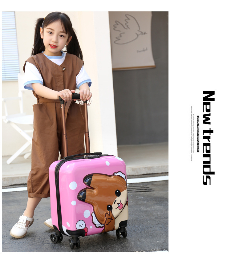 厂家批发儿童拉杆箱登机箱万向轮18寸卡通行李箱儿童箱密码旅行箱详情10
