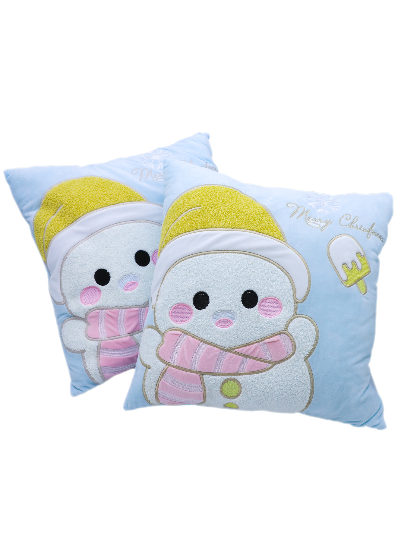 Cartoon-style towel embroidery three-dimensional embroidery pillowcase, living room sofa bay window decoration pillowcase pic 9