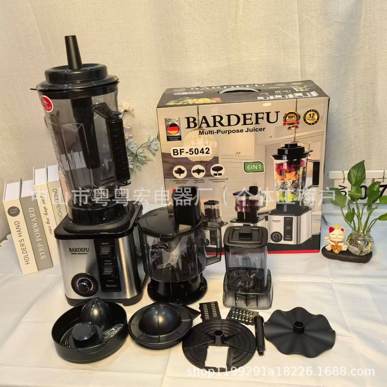 3L8in1blender cross-border North American and European stainless steel large-capacity metal blender, meat grinder, juicer pic 4