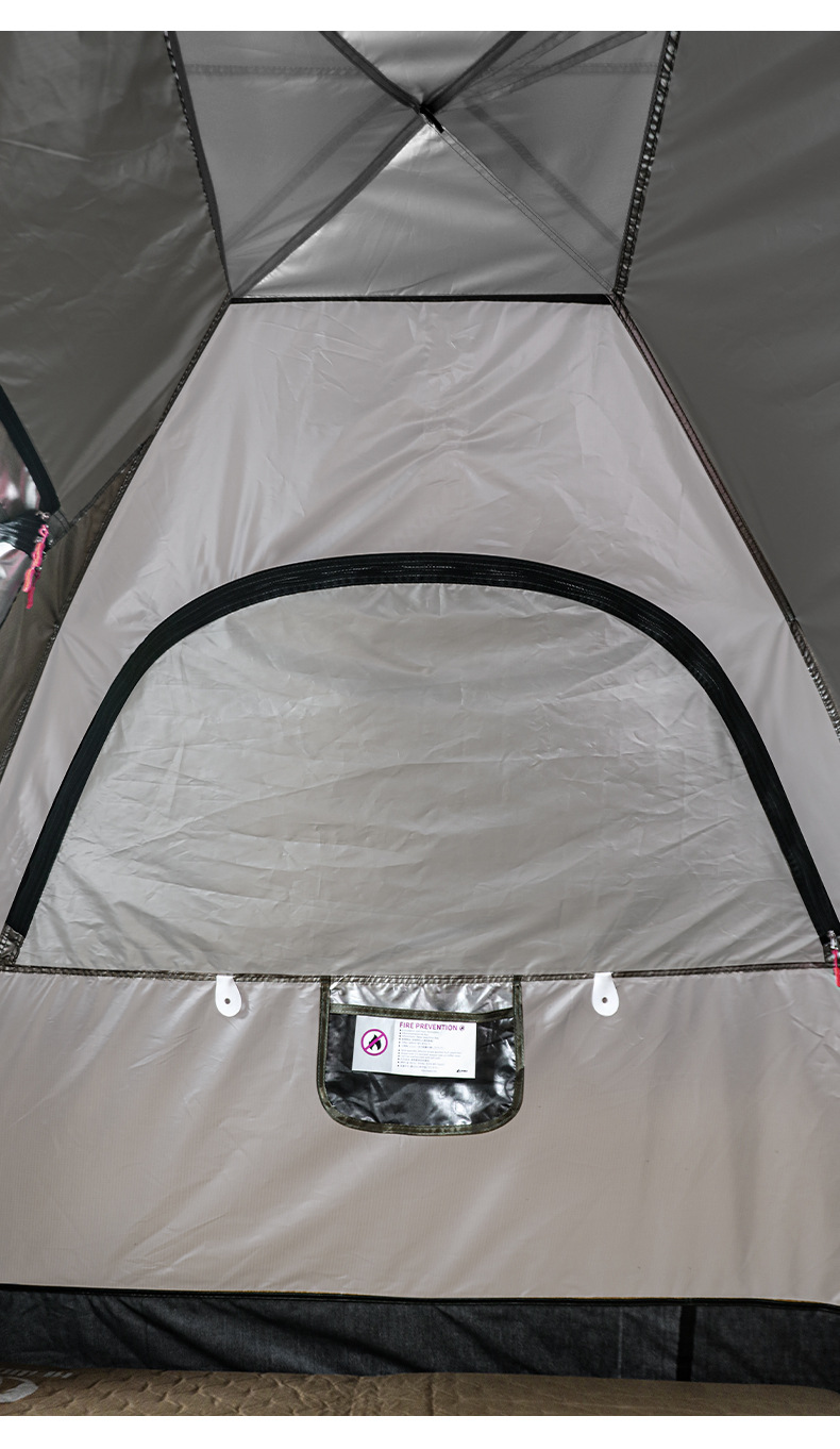 Automatic tent outdoor black rubber folding portable double-layer tent camping complete set equipment, overnight rain protection, sun protection and sun protection pic 7