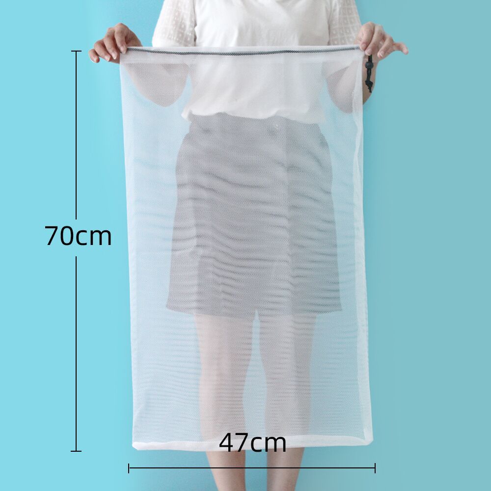 Direct sales from the manufacturer of in-stock net fabric drawstring bags, toy organizing and storage drawstring bags, polyester spliced fruit cleaning bags pic 1