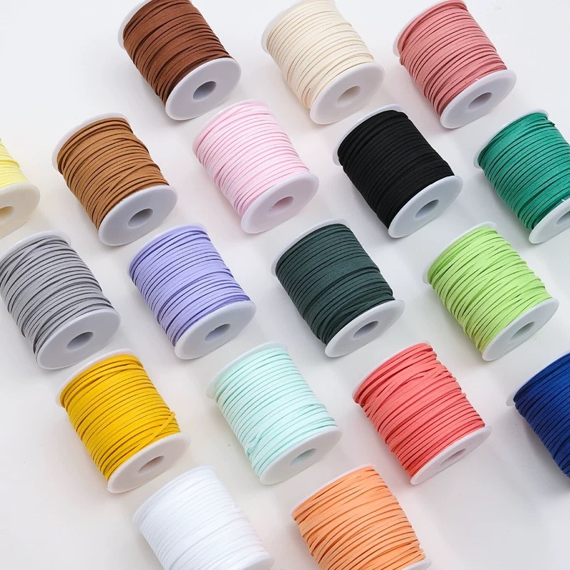 3mm韩国鹿皮绳麂皮绳绒绳挂件绳DIY手工编绳吊牌牛皮绳装饰皮绒绳详情2