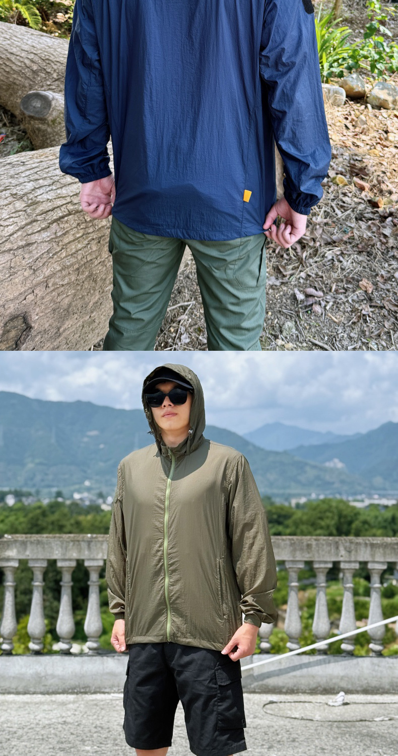  逸途 皮肤衣男户外连帽运动夹克2025夏季新款超透气休闲防晒衣薄款外套详情11