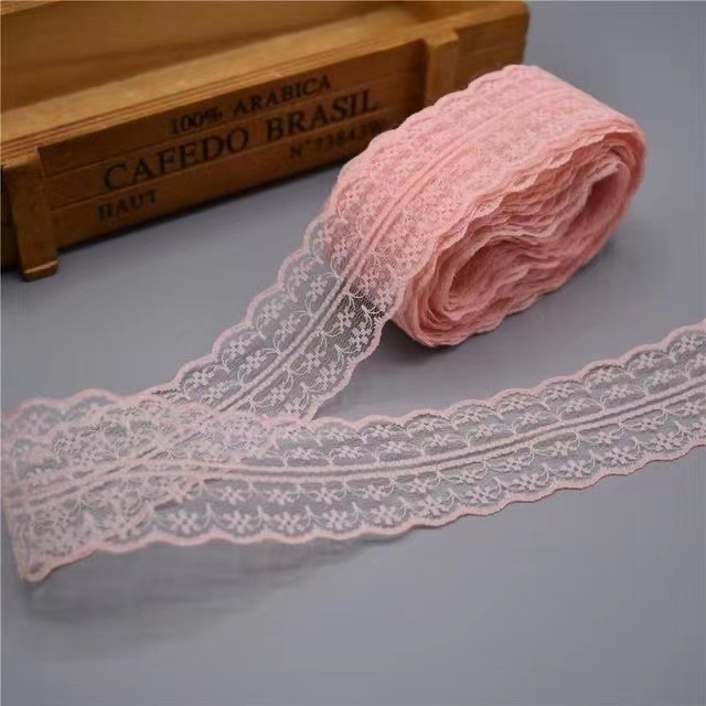 【40 Colors 】 Double-sided non-elastic lace trim, DIY clothing, curtains, sofa sewing, lace trim accessories, 4.5CM pic 28