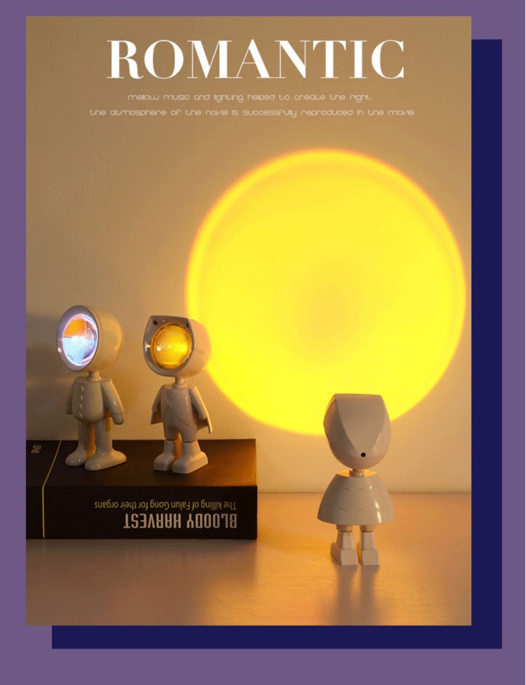 Astronaut Dawn Red Photo, Little Flying Hero Sunset Red Sunset atmosphere light, Astronaut projector Night light pic 12