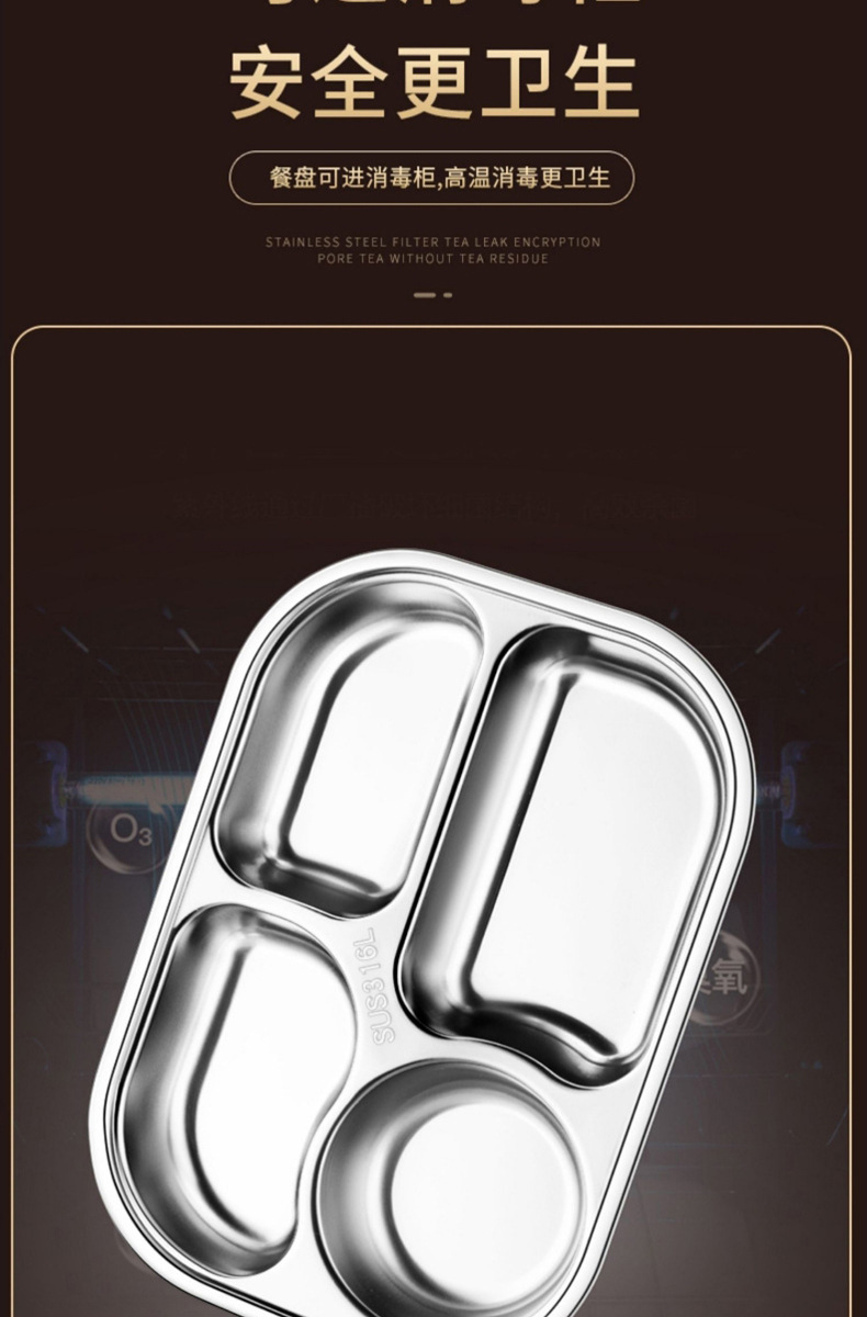 316 stainless steel plates, special compartments for children and babies at home, for boys, girls and kindergarten bowls and tableware pic 9