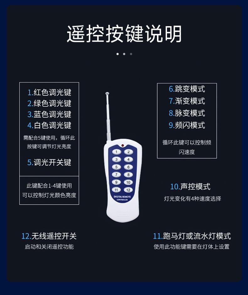 54颗3W全彩帕灯舞台灯led染色灯婚礼宴会厅直播舞台灯光秀频闪详情19