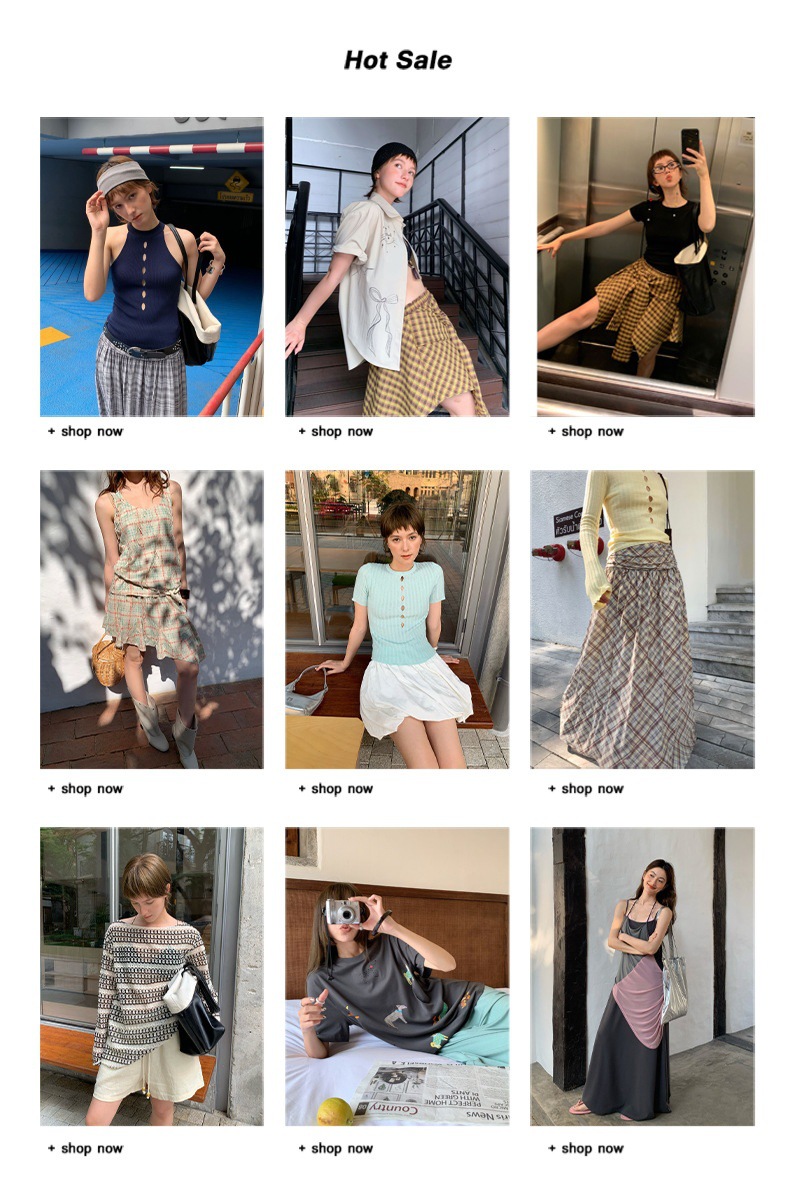 UNITY MODE Sweet and cool Tencel cut-out stand-up collar vest for summer girls, slimming and form-fitting sweater pic 2